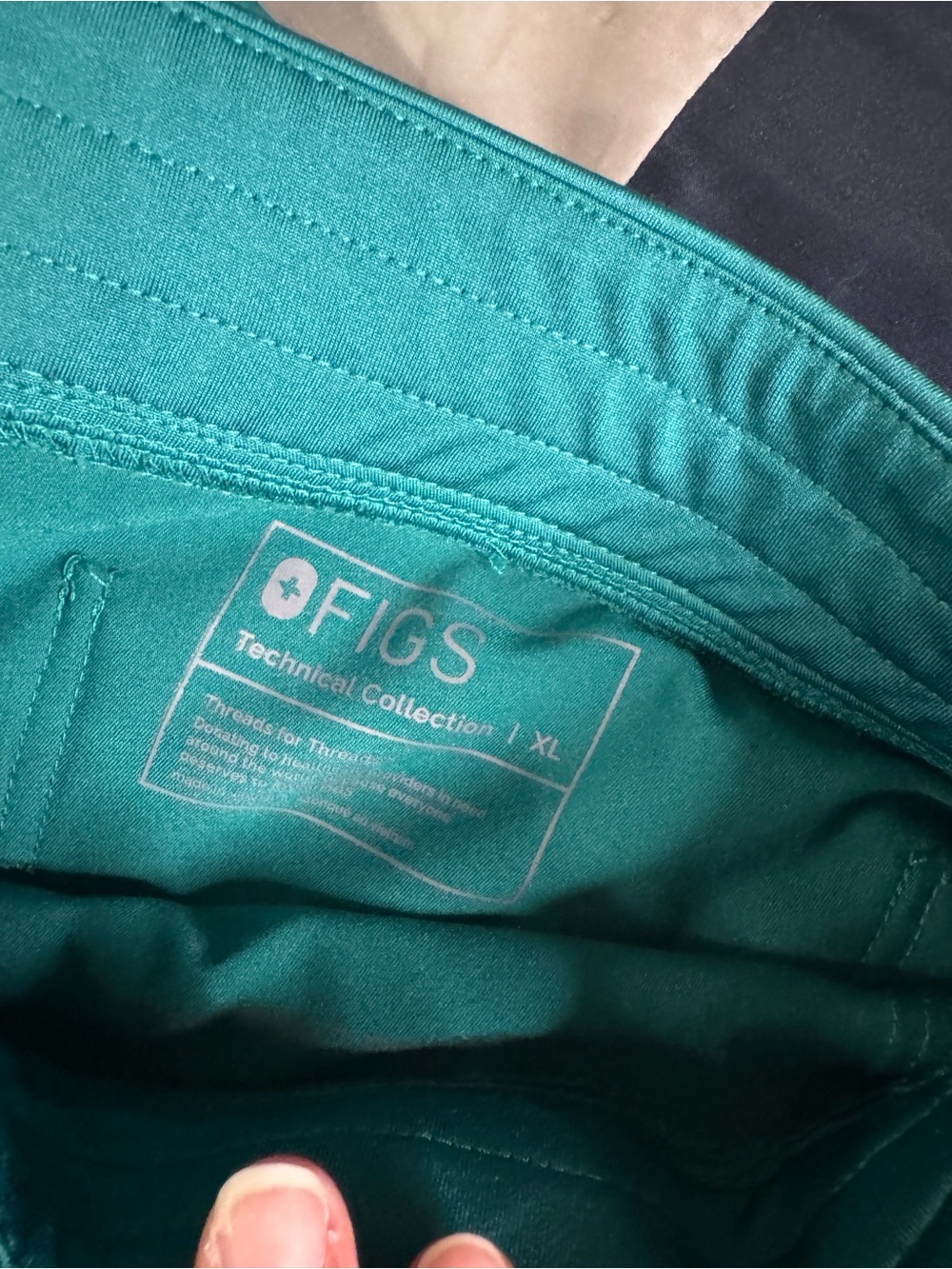 FIGS Technical Collection Scrub Top in Green